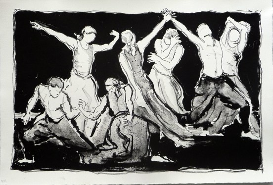 Dancers (Lithograph)